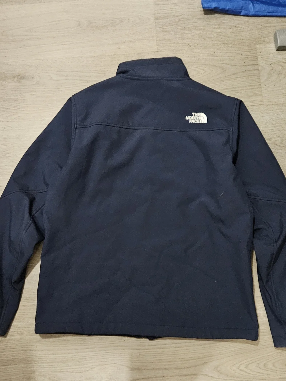 The North Face Men's Navy Full-Zip Softshell Jacket